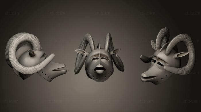 3D модель Маска Барана Боло (STL)